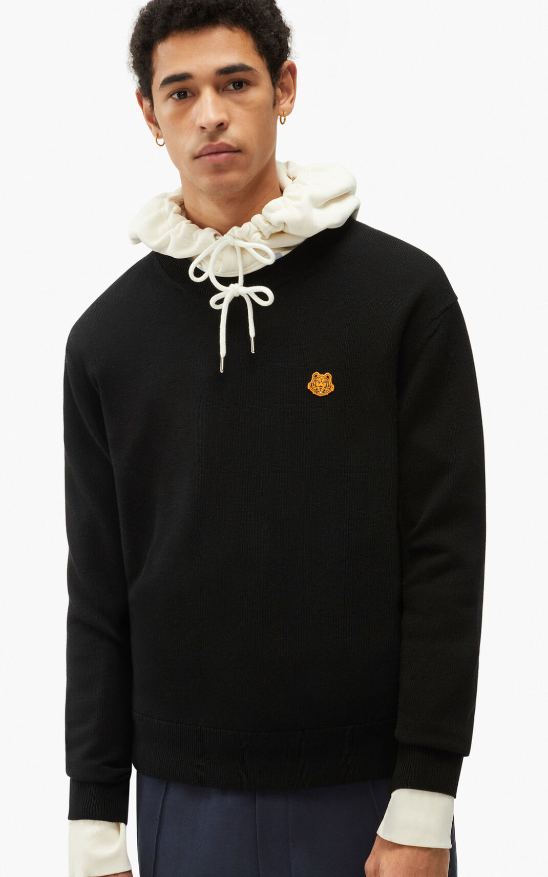 Kenzo Tiger Crest merino wool Stickad Tröja Herr | 06348-MQDJ